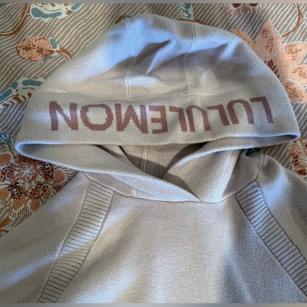 Lululemon light pink knit Hoodie